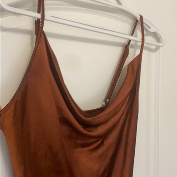 COPY - Burnt Orange Slip Dress - Picture 4 of 4